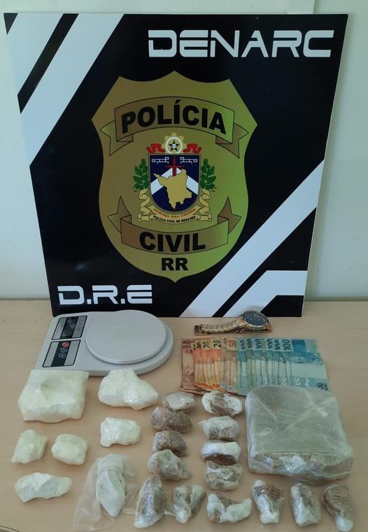 Homem é preso com quase dois quilos de cocaína em Boa Vista