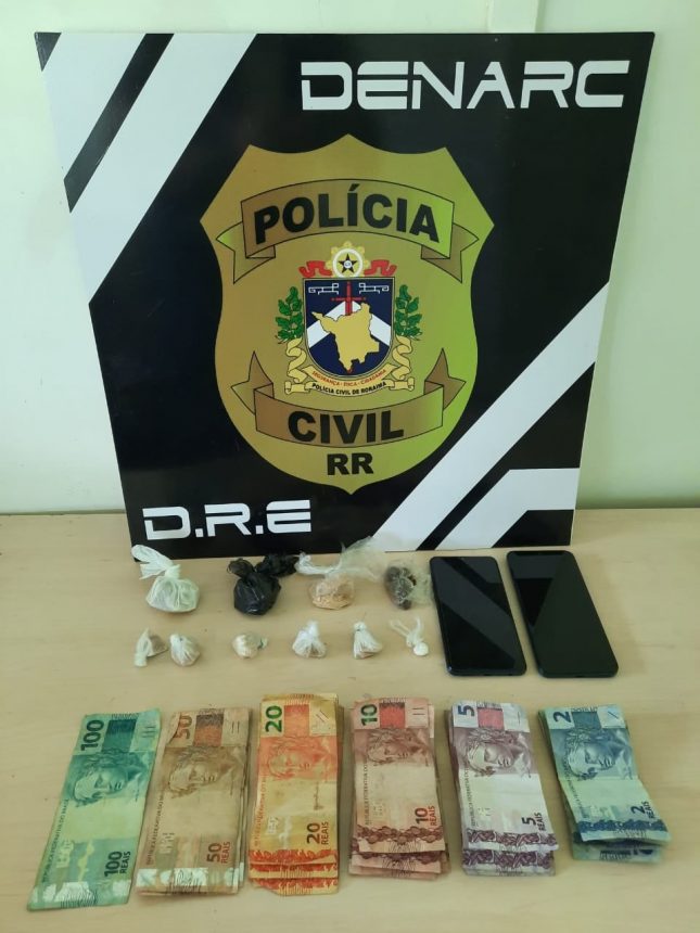 Trio que atuava na venda de drogas é preso pela Polícia Civil em Boa Vista