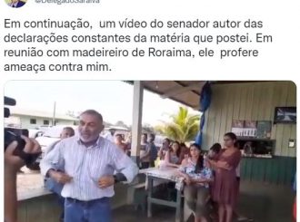 Delegado posta vídeo em que é ameaçado por Telmário Mota