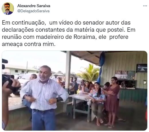 Delegado posta vídeo em que é ameaçado por Telmário Mota