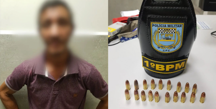 Homem é preso com munição de uso restrito no bairro Asa Branca