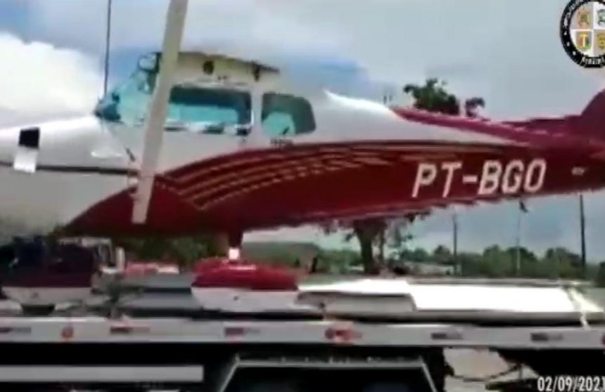 Aeronave usada para traficar drogas é apreendida em Roraima