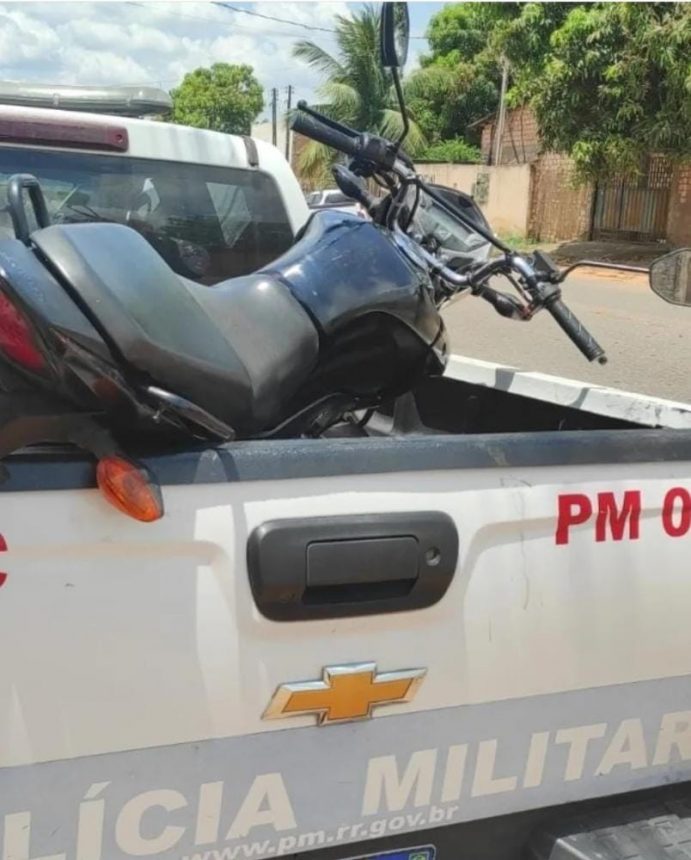 Jovem é preso com motocicleta furtada no bairro Araceli, em Boa Vista