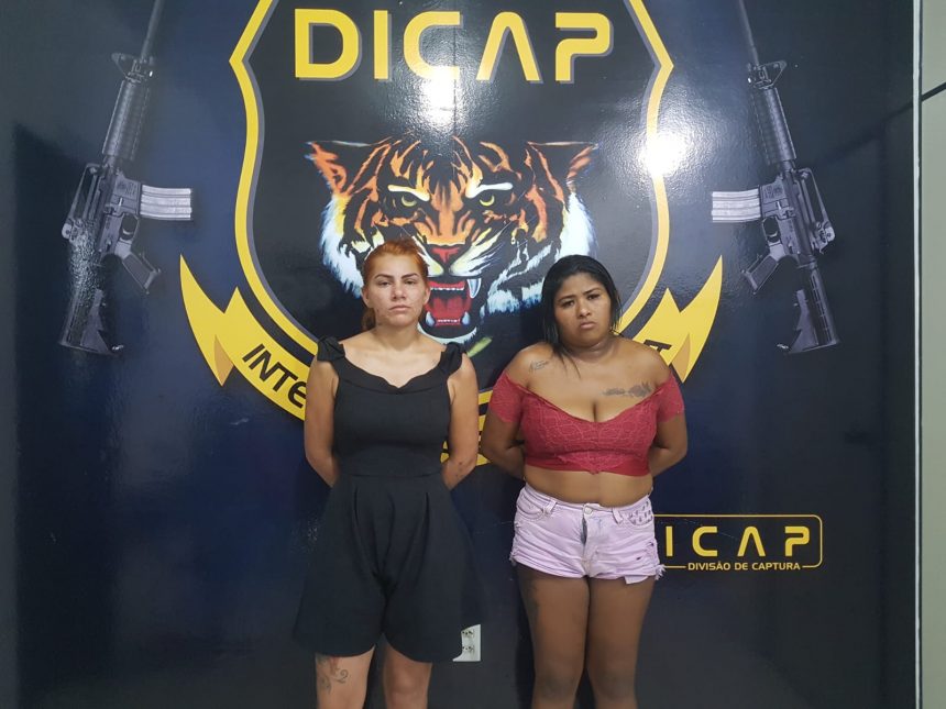 Foragidas condenadas por tráfico de drogas são presas pela Dicap