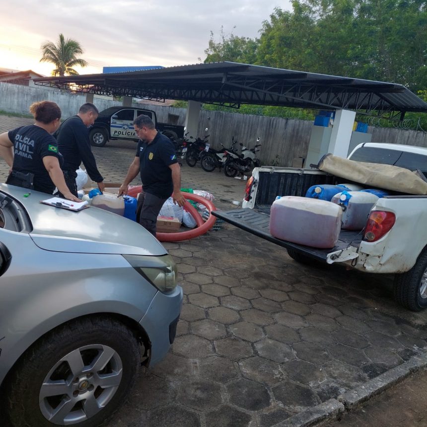 Polícia apreende 450 litros de combustível durante fiscalização em Amajarí