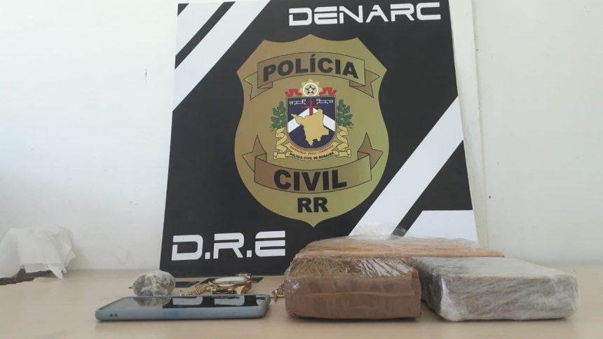 Empresário é preso com 2 kg de maconha em Boa Vista