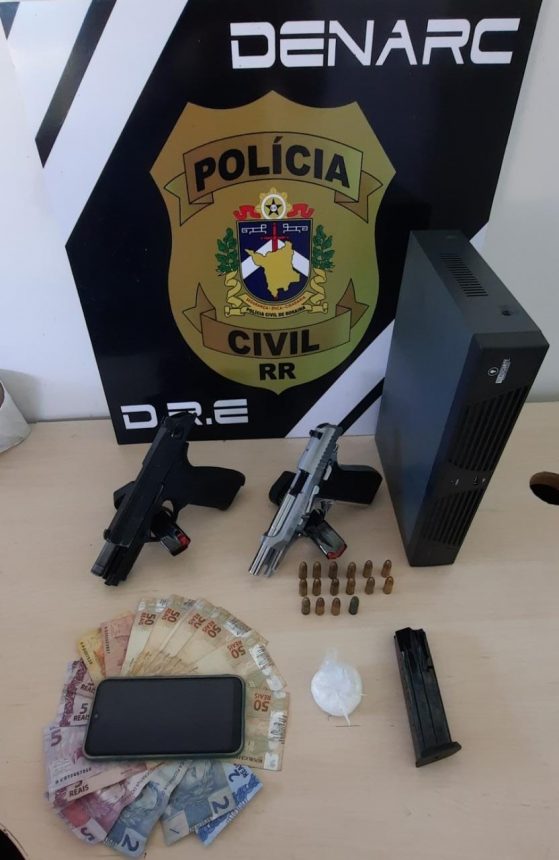 Homem é preso por traficar armas e drogas em área de garimpo