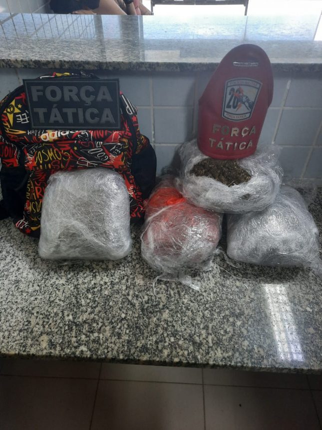 Jovem é preso em Boa Vista com maconha traficada da Guiana