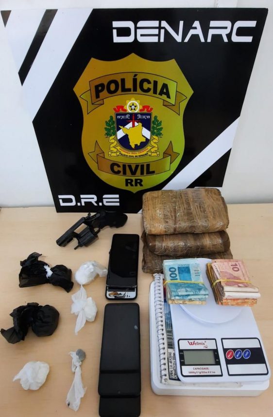 Dupla é presa por tráfico de drogas em Boa Vista