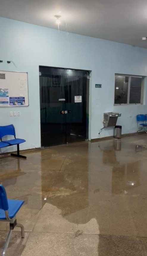 Chuva alaga Hospital Geral de Roraima; Veja vídeo