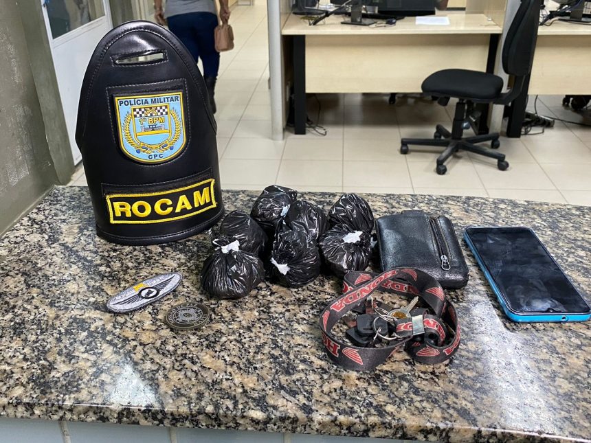 Mototaxista é preso por fazer delivery de droga no Vila Jardim