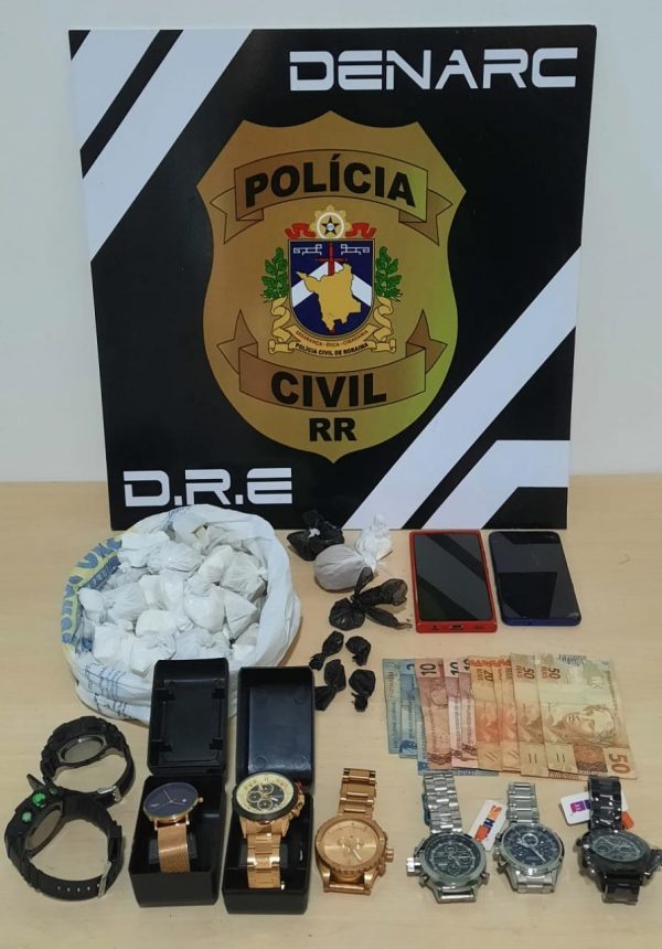 Polícia Civil prende três jovens com 1,5 kg de cocaína em Boa Vista