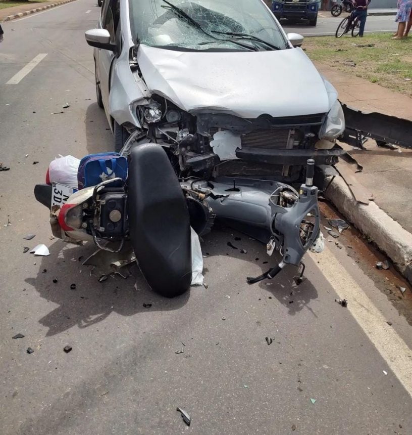 Motociclista morre após ser atingido por carro na zona Oeste de Boa Vista