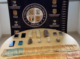 Dupla é presa com mais de 1,5kg de drogas em Boa Vista
