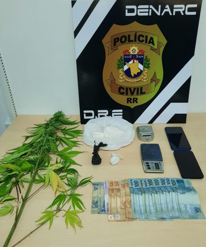 Tráfico: dupla é presa com drogas e balanças de precisão