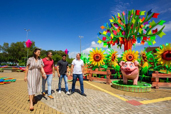 Estrutura do Boa Vista Junina começa a ser montada na Av. Ene Garcez