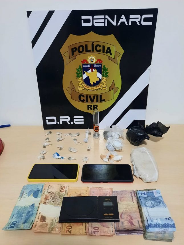 Casal é preso por envolvimento com o tráfico de drogas no bairro Aracelis