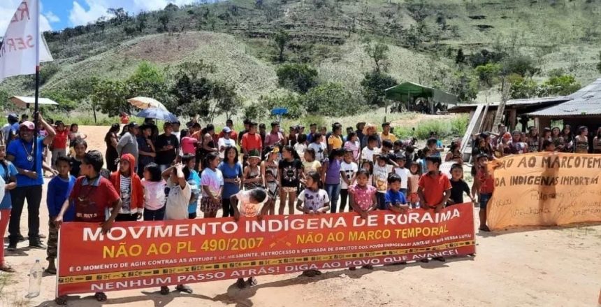 Povos indígenas da Raposa Serra do Sol pedem proteção, saúde e educação de qualidade às autoridades durante mobilização