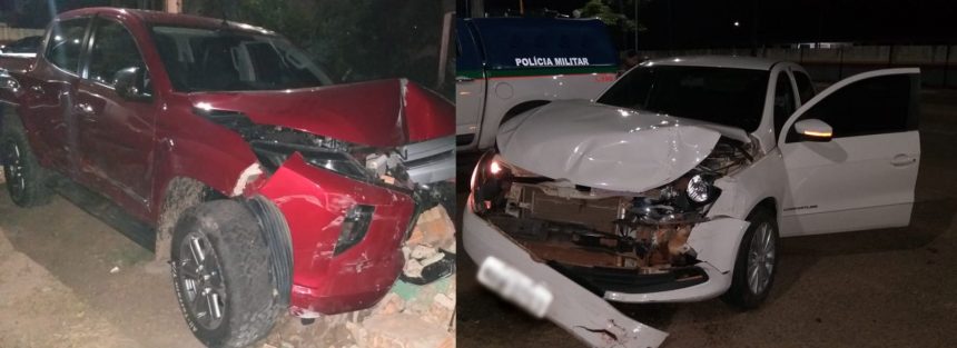 Idoso em caminhonete invade preferencial e causa acidente envolvendo mais dois veículos no bairro Silvio Botelho