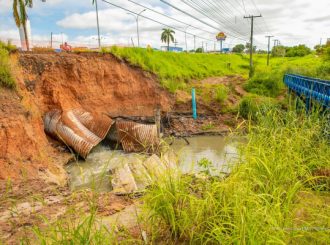 Trecho urbano da BR-174 passa por obra emergencial no bairro 13 de Setembro