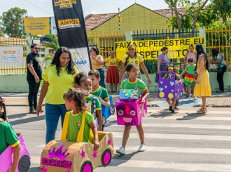 Smtran ensinou de forma lúdica sobre regras de trânsito em Boa Vista para crianças