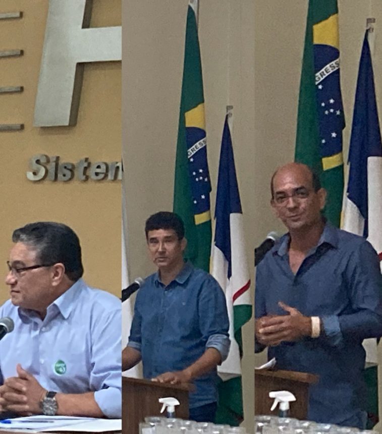 Rudson Leite, Juraci Escurinho e Fábio Almeida apresentam propostas para empresários da indústria de Roraima