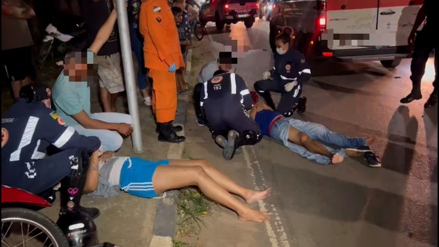 Motociclista atropela homem embriagado em Boa Vista