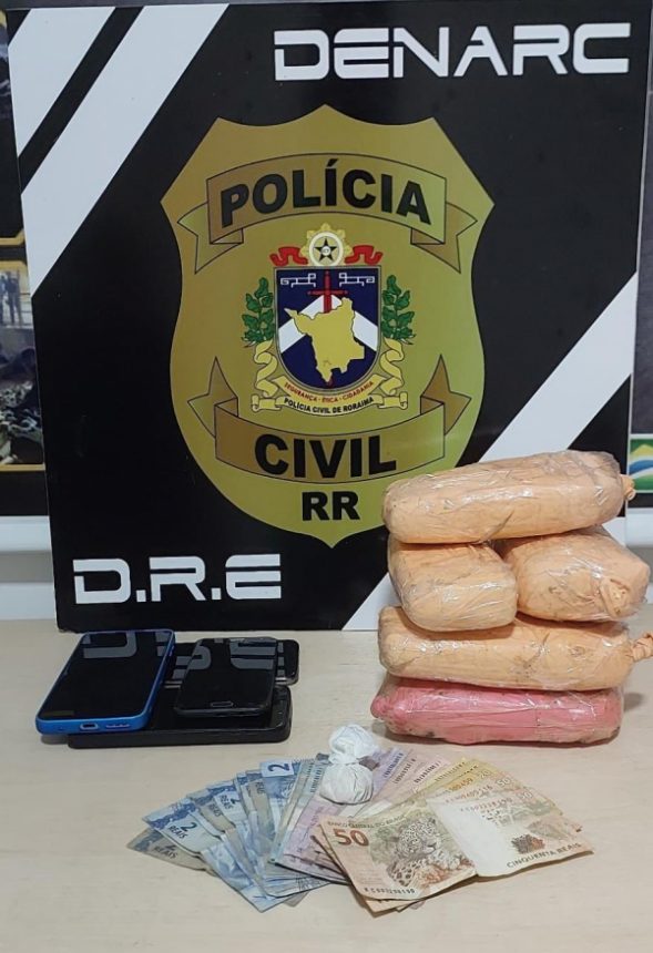 Grupo é preso com mais de 2 kg de ‘supermaconha’ em Boa Vista