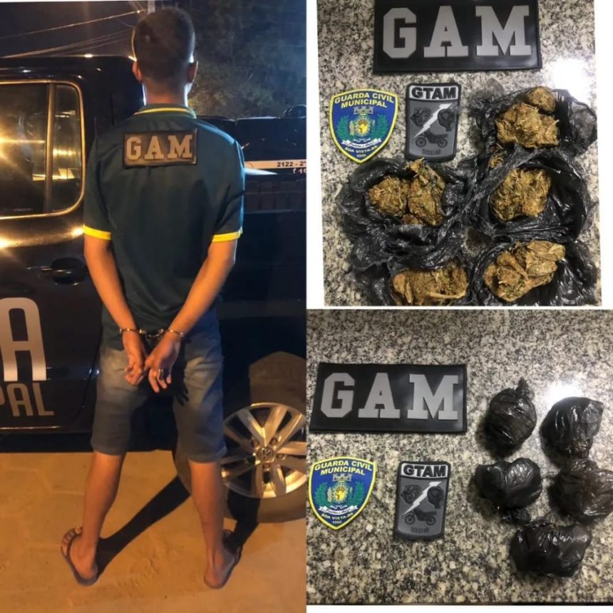 Homem é preso com drogas que seriam levadas para região de garimpo ilegal em RR