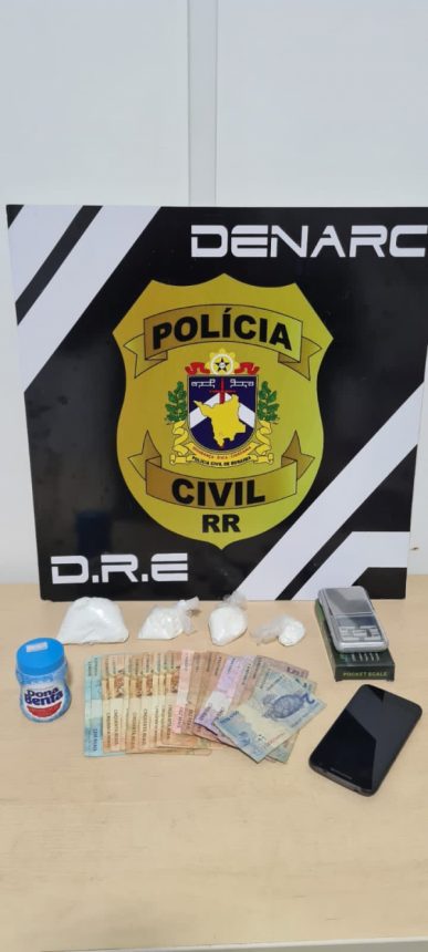 Garimpeiro é preso com 308 gramas de cocaína em Boa Vista