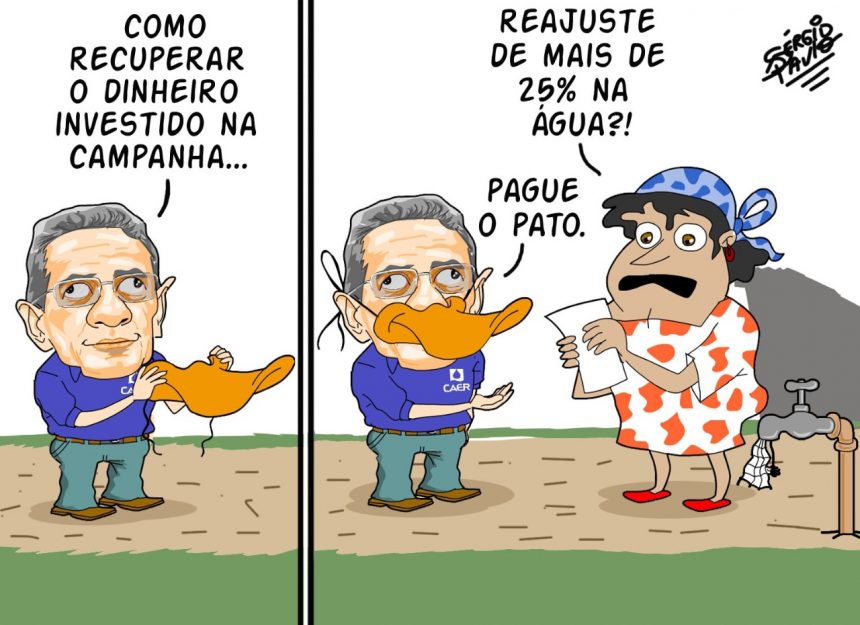 Reajuste de água…