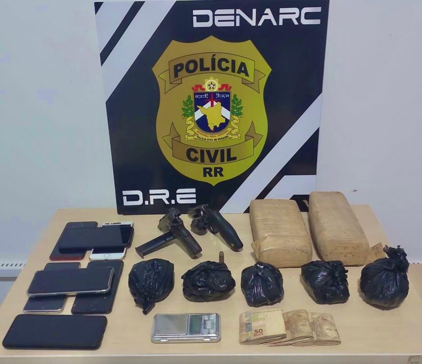 Sete são presos com supermaconha, armas e veículos usados no tráfico de drogas em RR