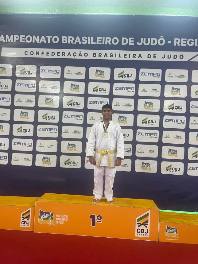 Atleta roraimense Endryw Malheiros, é bicampeão no judô brasileiro