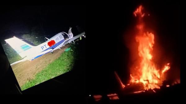 Operação de combate ao garimpo ilegal prende duas pessoas e destrói aeronave em pista clandestina em Surucucu