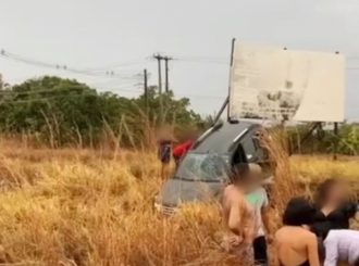 Motorista e passageiros são levados a hospital após acidente de trânsito na BR-401 em Bonfim