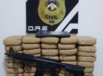 Empresário é preso com réplica de fuzil e 40 kg de skunk em Boa Vista