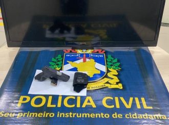 Empresário é preso em Boa Vista por porte ilegal de arma de fogo e receptação de produtos roubados