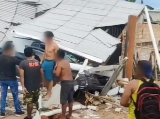 Time do São Raimundo realiza partida beneficente para ex-jogador profissional que teve restaurante destruído após acidente de trânsito