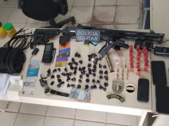 Assaltantes são presos após roubarem caminhonete e trocar tiros com a polícia em Samaúma, no sul de RR