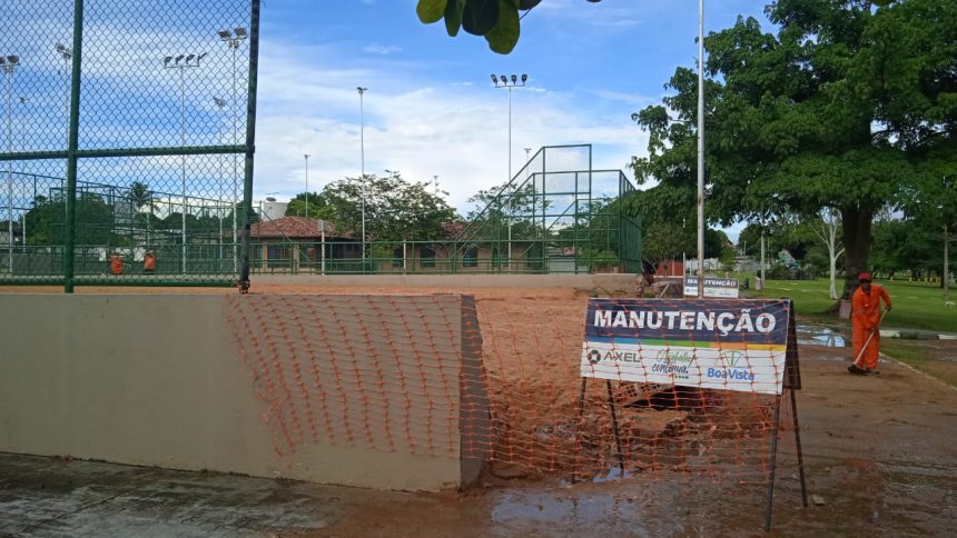 Prefeitura de Boa Vista interdita quadra do Mirandinha afetada pela chuva
