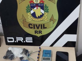 Jovem é preso por tráfico de drogas e posse ilegal de munição em Boa Vista