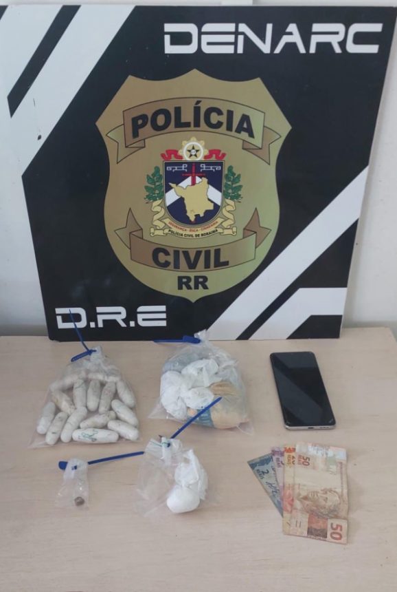 Homem é preso suspeito de recrutar pessoas para transportar cápsulas de drogas no estômago de São Paulo para Roraima