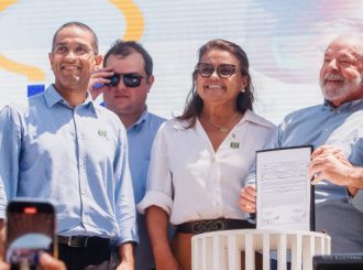 Arthur Henrique participa de solenidade da assinatura da ordem de serviço para retomada de obras do Linhão do Tucuruí