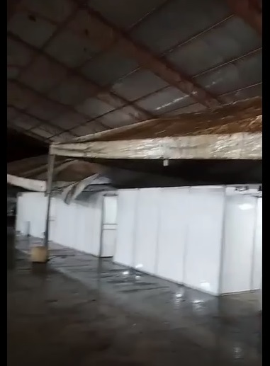 Escola improvisada fica danificada após chuva em Rorainópolis; veja vídeo
