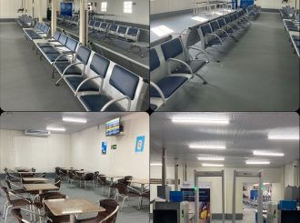 Estrutura provisória de embarque de passageiros do Aeroporto de Boa Vista é inaugurada