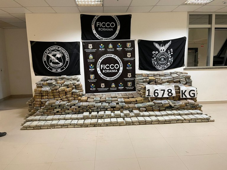 Ação conjunta realiza apreensão recorde de 1,6 tonelada de drogas em Rorainópolis