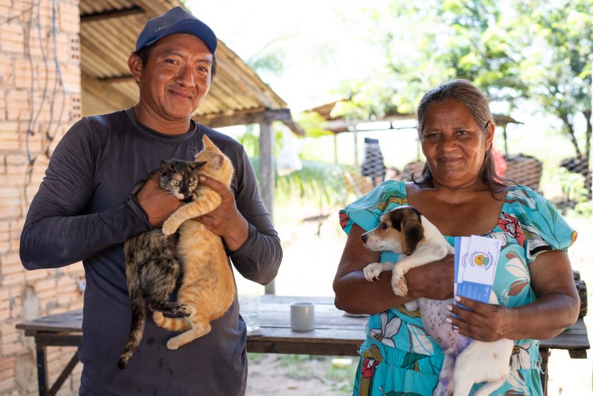 Mais de 780 animais são vacinados na primeira semana de campanha de vacinação antirrábica na zona rural de Boa Vista