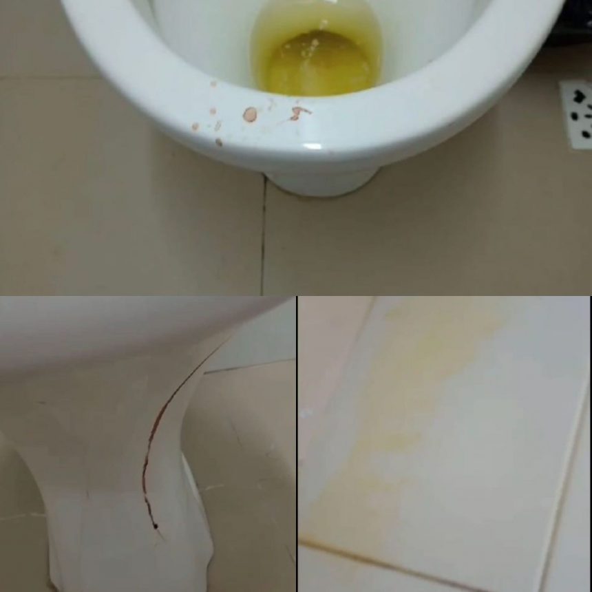 Sangue seco, paredes e chão sujos: vídeos registrados na Maternidade de Roraima mostram falta de higiene em banheiros