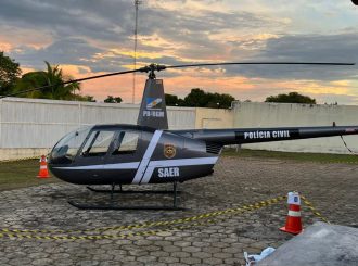 Helicóptero da Policia Civil está parado por falta de combustível, diz denúncia
