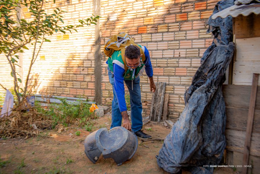 Moradores do Pedra Pintada recebem mutirão de combate ao mosquito da dengue